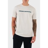 Armani Exchange Logolu % 100 Pamuk Regular Fit Bisiklet Yaka T Shirt Erkek T Shirt XM001458 AF10364 U1013 - Gri - XL