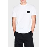 Armani Exchange Logolu % 100 Pamuk Regular Fit Bisklet Yaka T Shirt Erkek T Shirt XM001456 AF10358 U0009 - Beyaz - 2XL