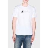 Armani Exchange Logolu % 100 Pamuk Slim Fit Bisiklet Yaka T Shirt Erkek T Shirt XM003094 AF21323 U0009 - Beyaz