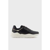 Armani Exchange Logolu Hakiki Deri Kalın Taban Sneaker Ayakkabı Bayan Ayakkabı XW001617 AF17443 MC005 - 2J9-Siyah