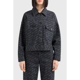 Armani Exchange Logolu Jakarlı Ceket Bayan Ceket 6DYB20 Y18BZ 42AC - Siyah