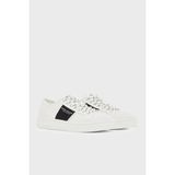 Armani Exchange Logolu Kanvas Sneaker Ayakkabı Erkek Ayakkabı XM003616 AF29107 M0429 - Kırık Beyaz