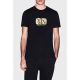 Armani Exchange Logolu Pamuklu Regular Fit Bisiklet Yaka T Shirt Erkek T Shirt XM002826 AF12308 UC001 - Siyah - 2XL