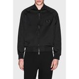 Armani Exchange Logolu Regular Fit Kolej Yaka Fermuarlı Ceket Erkek Ceket XM001836 AF20535 UC001 - Siyah
