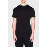 Armani Exchange Logolu Regular Fit Şerit Detaylı Bisiklet Yaka T Shirt Erkek T Shirt XM002484 AF21936 UC001 - Siyah