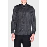 Armani Exchange Logolu Regular Fit Uzun Kollu Gömlek Erkek Gömlek XM002280 AF13235 FC304 - Siyah - 2XL