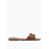 Armani Exchange Logolu Tek Bantlı Terlik, 38, XDP055 XV921 01816, CAMEL, Kadın