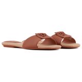 Armani Exchange Logolu Tek Bantlı Terlik, 39, XDP055 XV921 01816, CAMEL, Kadın