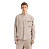 Armani Exchange Loose Fit Gömlek, L, 5003183382, Bej, Erkek