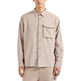 Armani Exchange Loose Fit Gömlek, M, 5003183382, Bej, Erkek