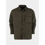 Armani Exchange Loose Fit Haki Düz Erkek Gömlek 6DZC11 Znıwz 1897 - XL