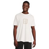 Armani Exchange Men's Spray Paint Ax Logo Tee T-Shirt, Off White, XX-Large