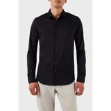 Armani Exchange Pamuk Regular Fit Düz Yaka Gömlek Erkek Gömlek XM000497 AF10364 UB101 - Lacivert - S