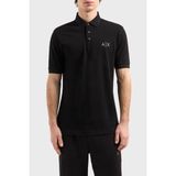 Armani Exchange Pamuk Regular Fit Polo Yaka T Shirt Erkek Polo Yaka T Shirt XM000330 AF10366 UC001 - Siyah - 2XL