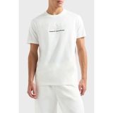 Armani Exchange Pamuklu Kabartmalı Logo Baskılı Regular Fit Bisiklet Yaka T Shirt Erkek T Shirt XM000544 AF10361 U0009 - Beyaz - 2XL