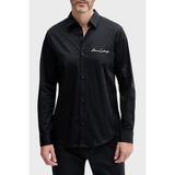 Armani Exchange Pamuklu Logo Işlemeli Regular Fit Gömlek Erkek Gömlek XM001224 AF10192 UB101 - 2XL - Lacivert