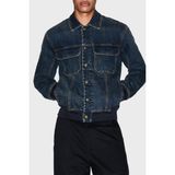 Armani Exchange Pamuklu Regular Fit Klasik Yaka Kot Ceket Erkek Kot Ceket XM001955 AF15833 MB001 - Lacivert