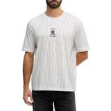 Armani Exchange Pamuklu Regular Fit Logolu Bisiklet Yaka Çizgili T Shirt Erkek T SHİRT XM001791 AF10356 F0158