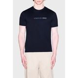 Armani Exchange Pamuklu Regular Fit Logolu Bisiklet Yaka T Shirt Erkek T Shirt XM002785 AF10358 UB101 - Lacivert - XL