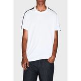 Armani Exchange Pamuklu Regular Fit Şerit Detaylı Bisiklet Yaka T Shirt Erkek T Shirt XM001283 AF10361 U0009 - Beyaz