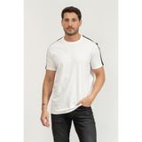 Armani Exchange Pamuklu Regular Fit Şerit Detaylı Bisiklet Yaka T Shirt Erkek T SHİRT XM001283 AF10361 U0009