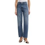 Armani Exchange Pamuklu Regular Fit Yüksek Bel Geniş Paça Jeans Bayan KOT PANTOLON XW000100 AF21886 MB001