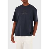 Armani Exchange Pamuklu Relaxed Fit Bisiklet Yaka T Shirt Erkek T Shirt 3dztab ZJ3VZ 15CX - Lacivert