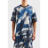 Armani Exchange Pamuklu Relaxed Fit Bisiklet Yaka T Shirt Erkek T Shirt 3dztla Zjzkz 55JK - Mavi