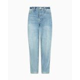 Armani Exchange Pamuklu Tapered Fit Yüksek Bel Daralan Paça Jeans Bayan KOT PANTOLON XW000128 AF10869 MB001