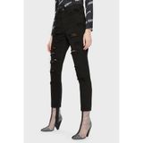 Armani Exchange Pamuklu Yüksel Bel Slim Fit Yırtık Detaylı J51 Jeans Bayan KOT PANTOLON 3RYJ51 Y1HRZ 1200