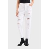 Armani Exchange Pamuklu Yüksel Bel Slim Fit Yırtık Detaylı J51 Jeans Bayan KOT PANTOLON 3RYJ51 Y1HRZ 1200