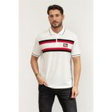 Armani Exchange Polo Yaka T-Shirt Beyaz, M, XM001416AF10366, OFF WHITE, Erkek