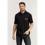 Armani Exchange Polo Yaka T-Shirt Çok Renkli, M, XM001885AF21324, BLACK SHADE GOLD, Erkek