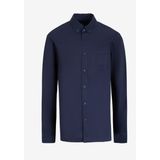 Armani Exchange Regular Fit Lacivert Düz Erkek Gömlek 6DZC21 ZN2VZ 1510 - S