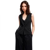 Armani Exchange Regular Fit Mono Yaka Zincir Detaylı Yelek Bayan YELEK XW000435 AF12749 UC001