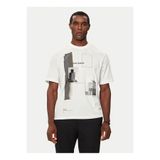 Armani Exchange Scattered Graphic Elements With Iconic Building Image Regular Fit Tee Tişört Erkekler