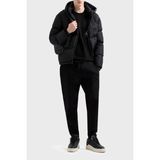 Armani Exchange Streç Pamuklu Regular Fit Normal Bel Ribanalı Paça Jogger Pantolon Erkek Pantolon XM000373 AF10818 UC001 - Siyah