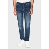 Armani Exchange Streç Pamuklu Slim Fit Düşük Bel Dar Paça Jeans Erkek Kot Pantolon XM000070 AF17012 MB001 - Lacivert - 32