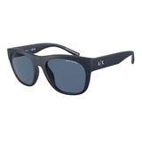 Armani Exchange Unisex Modern Güneş Gözlüğü, Mat Mavi, 55