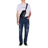 Armani Exchange Yırtıklı Streç Pamuklu Skinny Fit Normal Bel Dar Paça Jeans Erkek KOT PANTOLON XM000070 AF15188 MB010