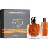 Armani Stronger With You Intensely EDP 100 ml + 15 ml Hediyelik Parfüm Seti Erkekler İçin
