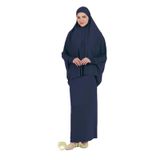 Armanım Kadın İki Parça Namaz ve Ümre Elbisesi (Lacivert, Standart)