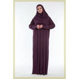 Armanım Tek Parça Namaz ve Ümre Elbisesi - Fuşya - Mürdüm - Standart