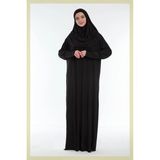 Armanım Tek Parça Namaz ve Ümre Elbisesi - Siyah - Standart