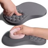 Armanza Ergonomik Eklem Bilek Desteği Mouse Pad Hafızalı Köpük Yastık Masaj Yumruğu, Karpal Tünel Ağrı kesici Mousepad Bilek Dinlenme için Eğim Tasarımı, 30 x 20 cm, DimGray