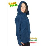 Armashine Eldiven Detaylı Kadın Polar Sweatshirt - Petrol Renk Sweat Hırka Hem Yetişkin Çocuk Polar