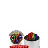 Armasse Boncuk Mıknatıs 216 Adet 5 mm Mıknatıslı Magnet Neo Cube 6 Renkli Hobi Seti