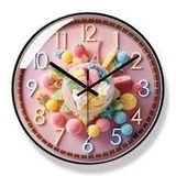 Armasse Candy Dream Dekoratif Duvar Saati – Pastel Renkli Şeker Temalı Modern Salon Saati