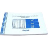 Armat No:3 Otokopili Apatman Gelir Gider Defteri 50 x 2 Nüsha- 12'li