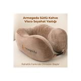 armegeda sıradışı tasarımlar Armegeda Sütlü Kahve Visco Seyahat Yastığı